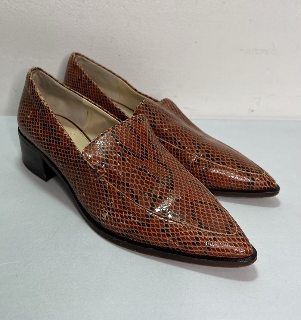 Vince Camuto Satillie Loafers Pointed Toe Heeled Shoes Women’s Size 9.5